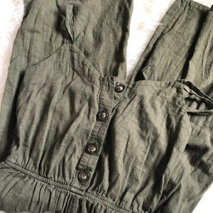 Army Green Casual Tank Jumpsuit